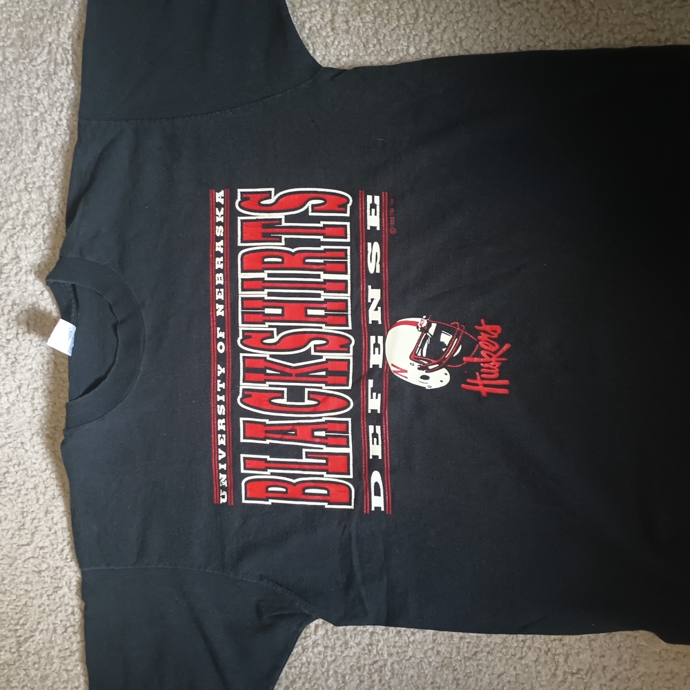 Vintage Nebraska Blackshirts Football Defense Men's Size XL